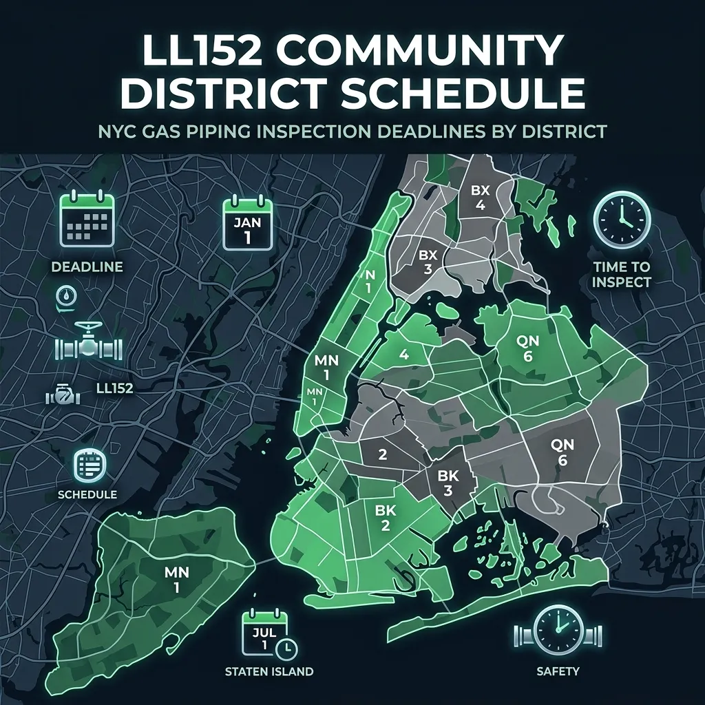 LL152 Community District Schedule NYC