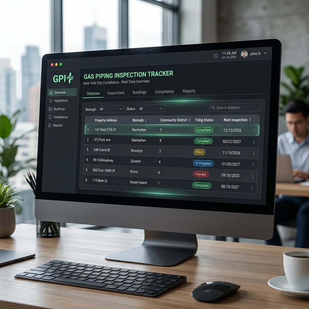 Local Law 152 Property Compliance Tracker Dashboard