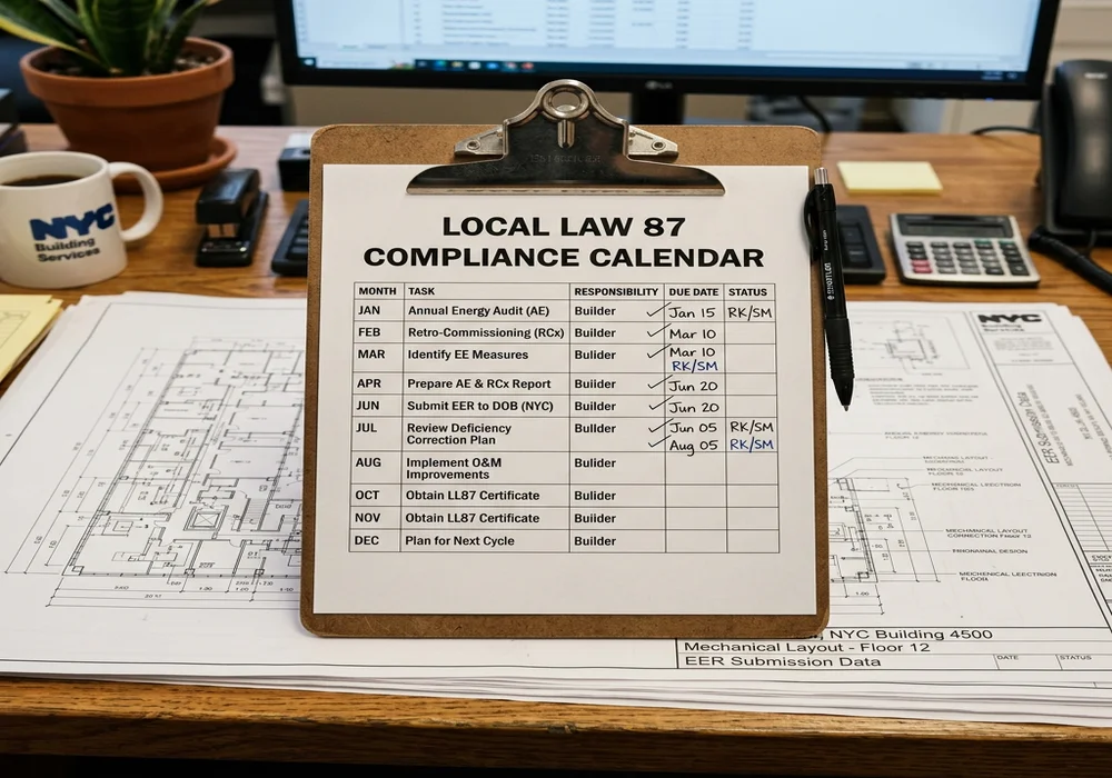 LL87 Compliance Checklist and Calendar for New York City Buildings