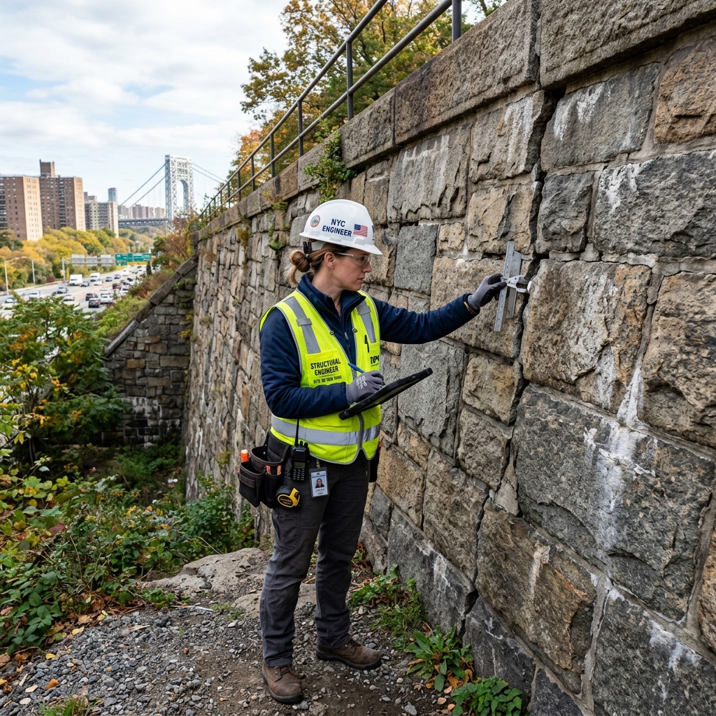 NYC Retaining Wall Structural Inspection