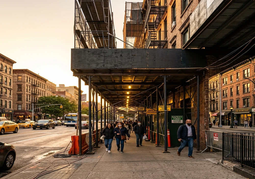 Sidewalk Sheds and Unsafe Facade Costs in NYC