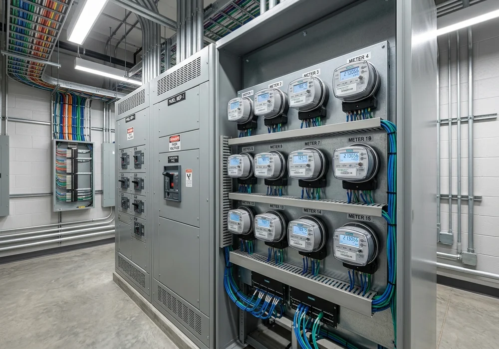 Commercial Building Energy Submetering System in Electrical Switchgear Room