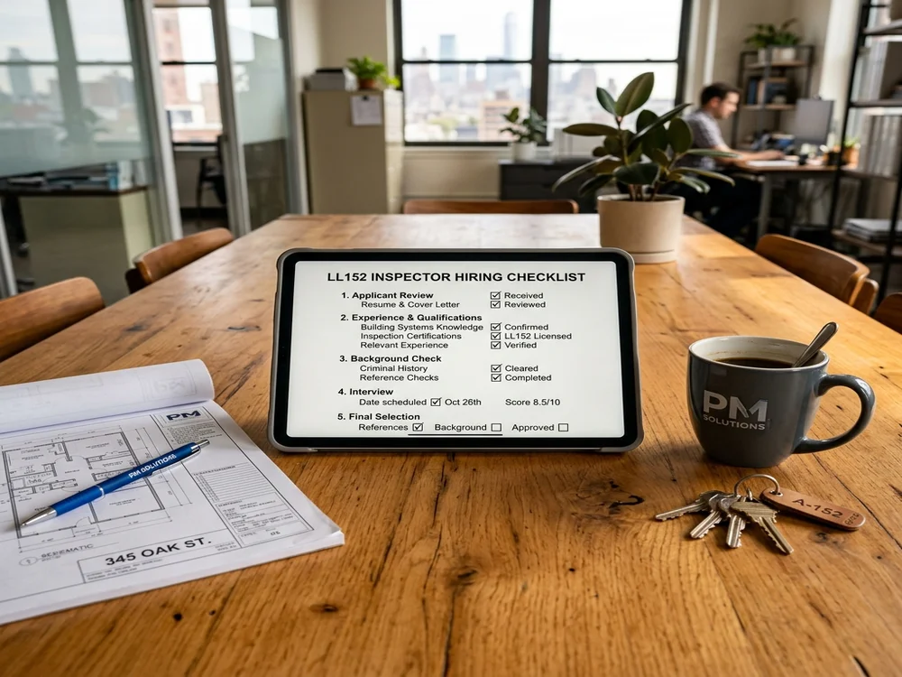 Hiring Checklist for Local Law 152 Inspections